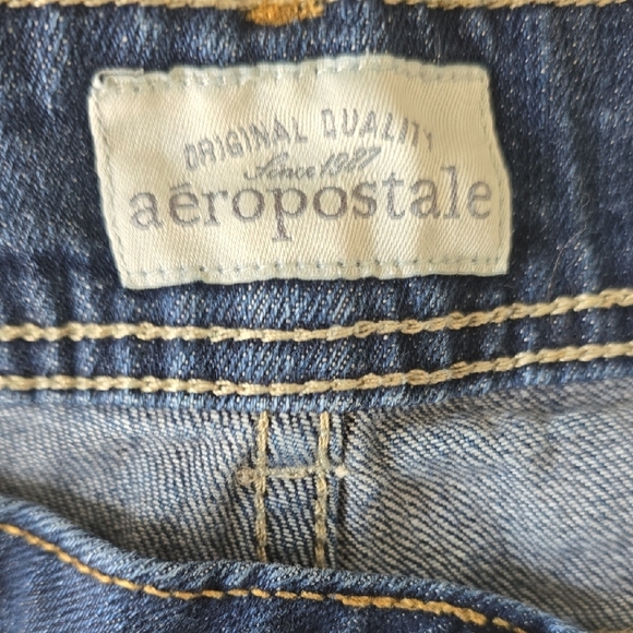 Aeropostale Dark Blue Straight Leg Jeans - Picture 2 of 5